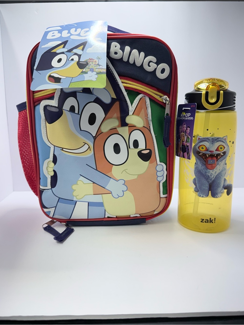 Bingo Kids Lunch Bag - Navy & Red Character Design